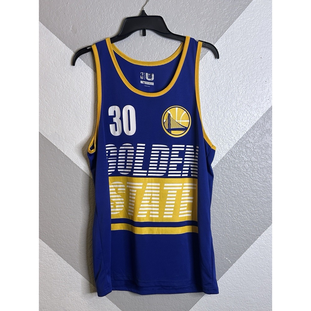 NBA Golden State Warriors Blue and Yellow Jersey